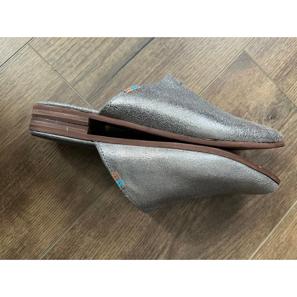 Toms Jutti mule pewter metallic size 7 - Picture 6 of 10